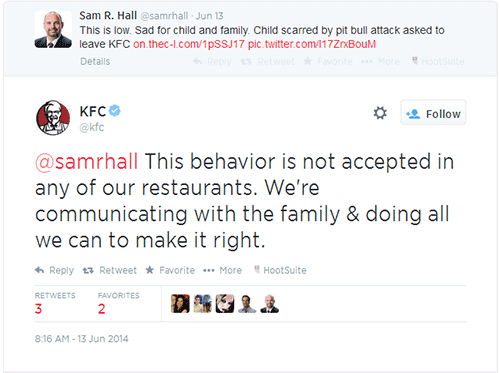 kfc responds on twitter