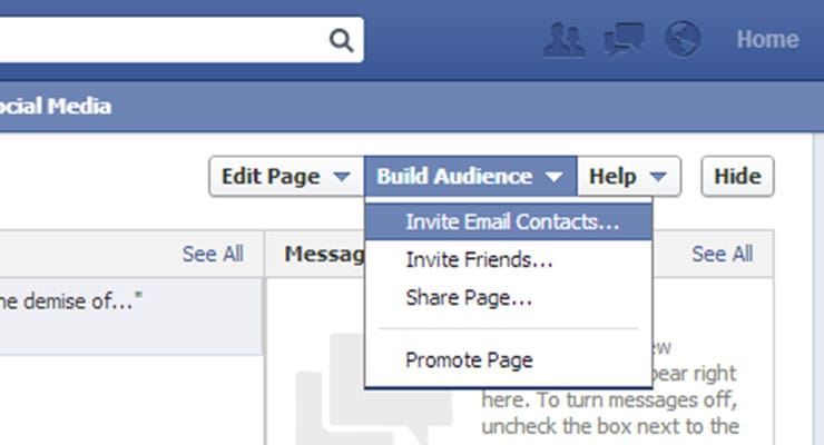 facebook build audience